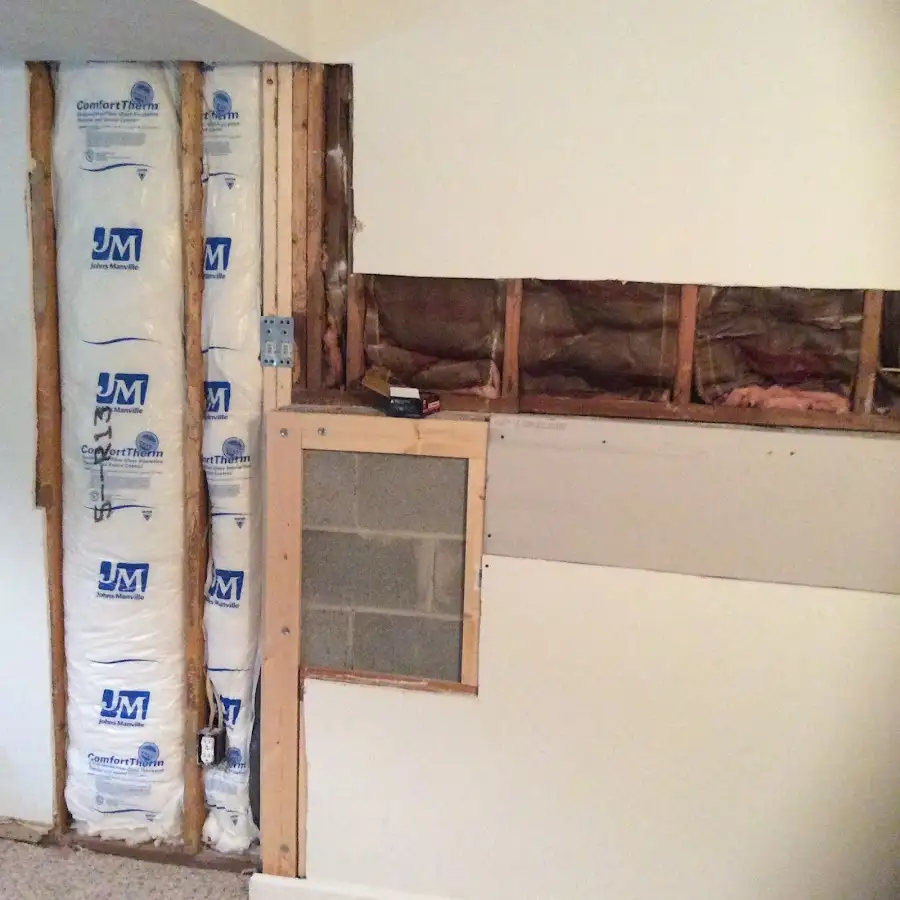 Wall insulation replacement during Structural Drying in Killingworth